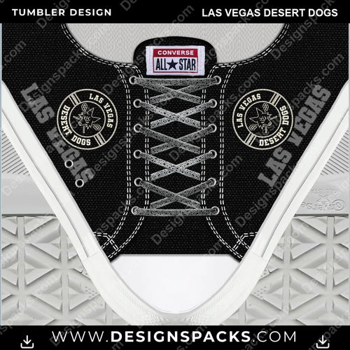 Lacrosse Converse Las Vegas Desert Dogs Tumbler Digital Wrap Design