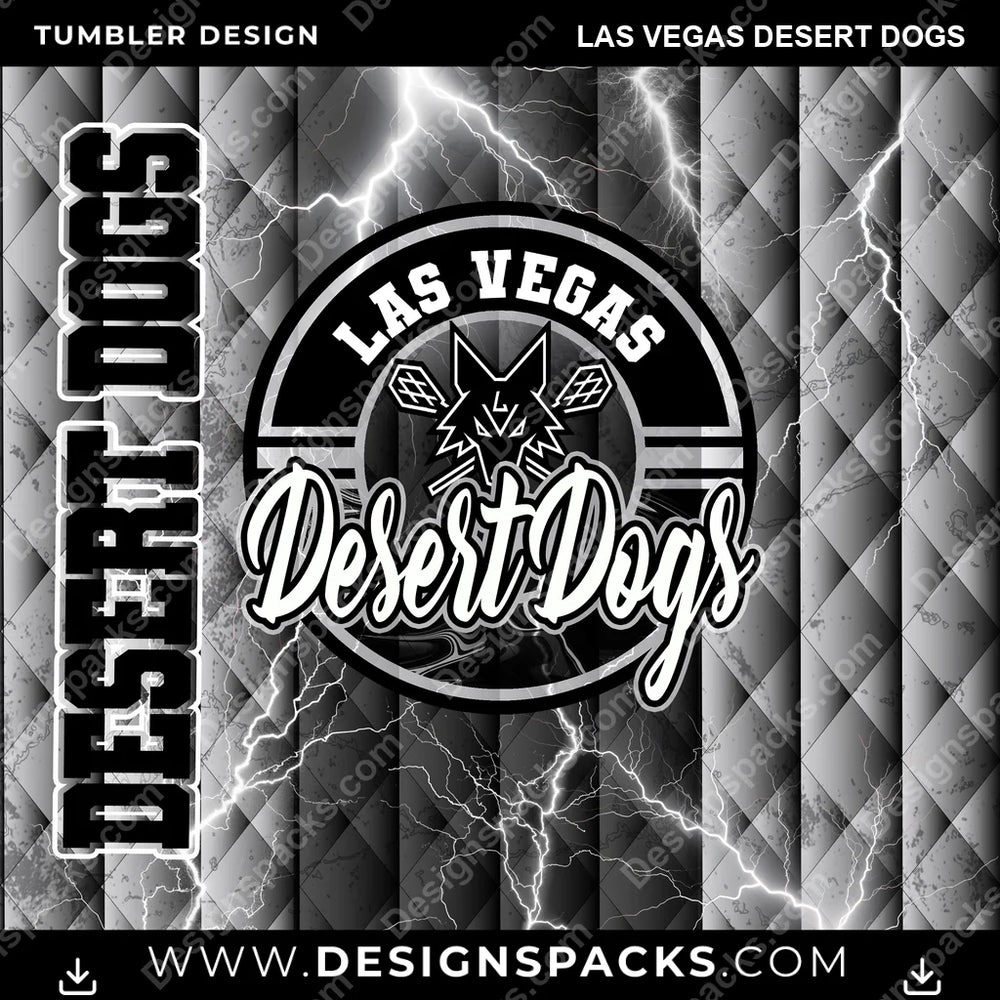 Lacrosse Diamond Las Vegas Desert Dogs PLL Lacrosse Tumbler Digital Wrap Design Download