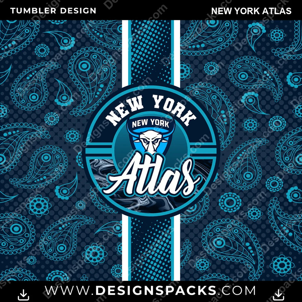 Lacrosse Handkerchief New York Atlas PLL Lacrosse Tumbler Digital Wrap Design Download