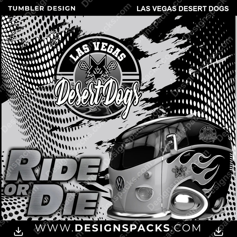 Lacrosse Ride or Die Las Vegas Desert Dogs PLL Lacrosse Tumbler Digital Wrap Design Download