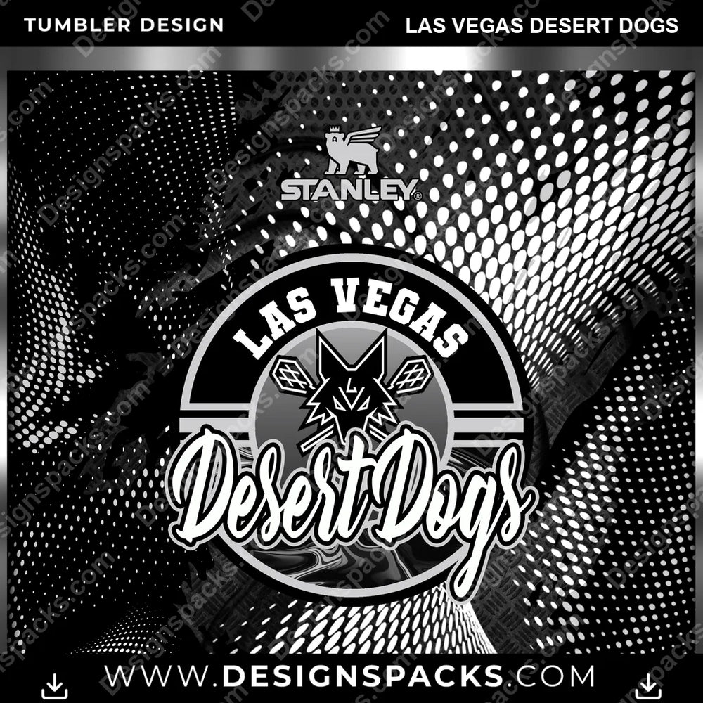Lacrosse Stanley Las Vegas Desert Dogs PLL Lacrosse Tumbler Digital Wrap Design Download