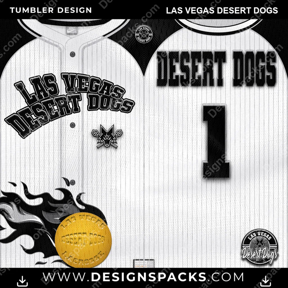 Lacrosse Team Button-Up Jersey Las Vegas Desert Dogs PLL Lacrosse Tumbler Digital Wrap Design Download