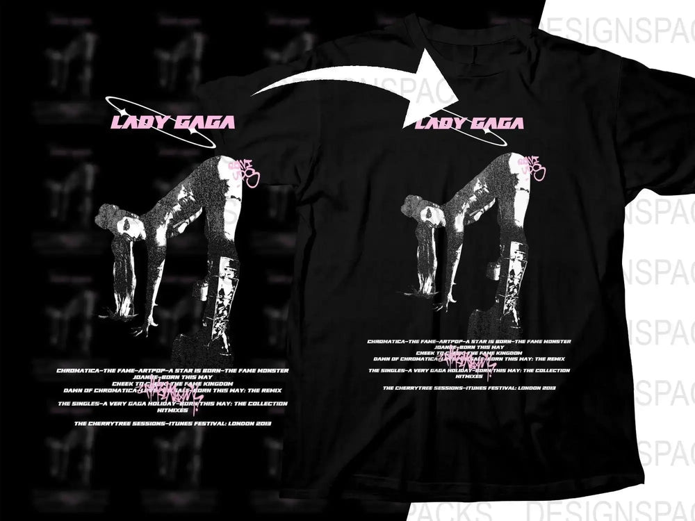 LADY GAGA Music Artist Streetwear Png Digital Download