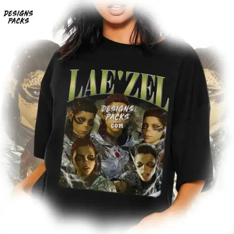 Lae’zel Bootleg Rap Video Game Vintage Graphic Png Design