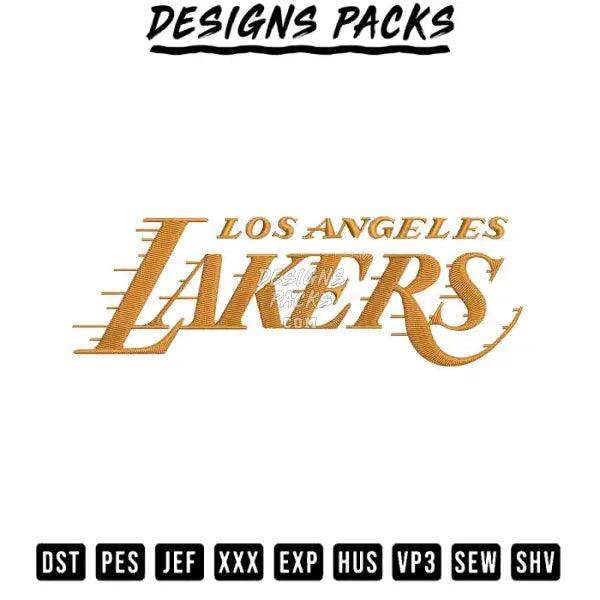 Lakers Embroidery Design 3.8" 4.8" 5.8" 6.8