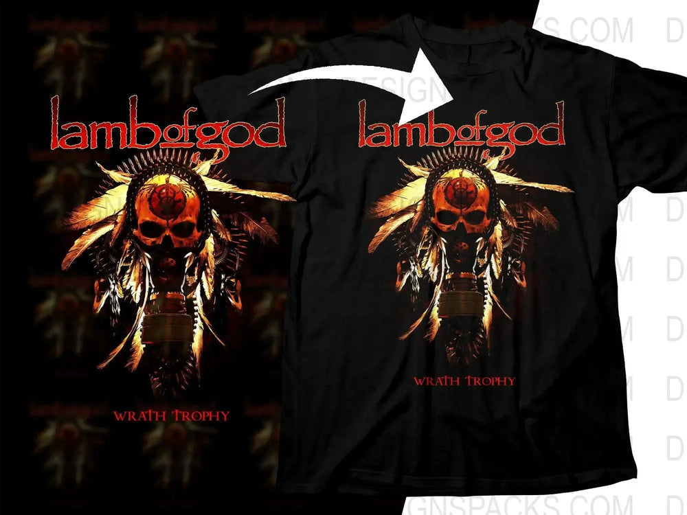 Lamb Of God Wrath Trophy Artistic Rock Png Halftone Digital Download