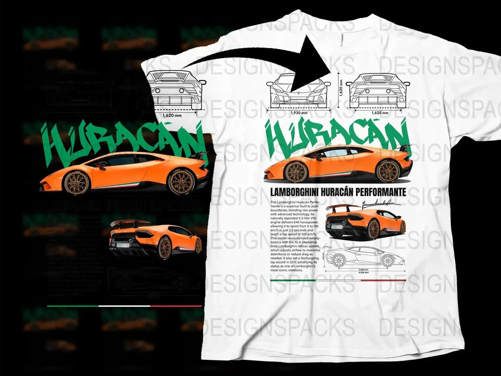 Lamborghini Huracan Graphic T-Shirt, Exotic Car Enthusiast Tee, Automotive Apparel, Sports Car Design, Racing Fan Gift