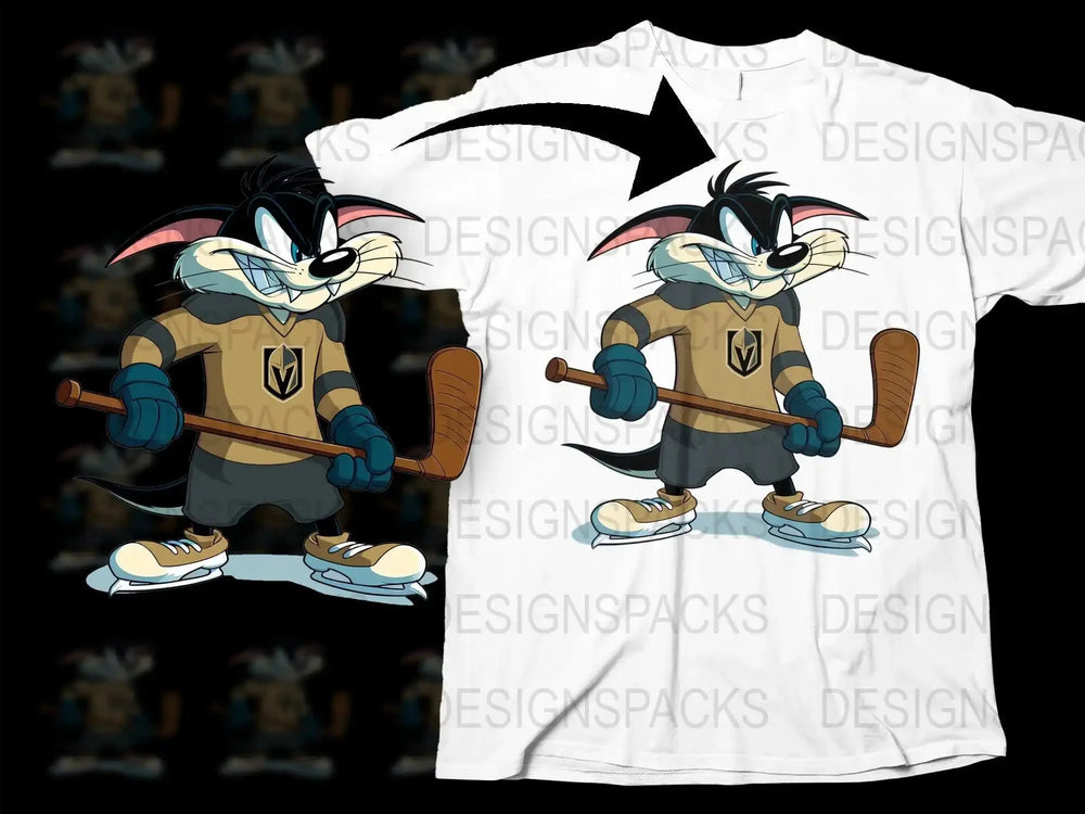 Las Vegas Golden Knights Hockey Character Png Digital Download