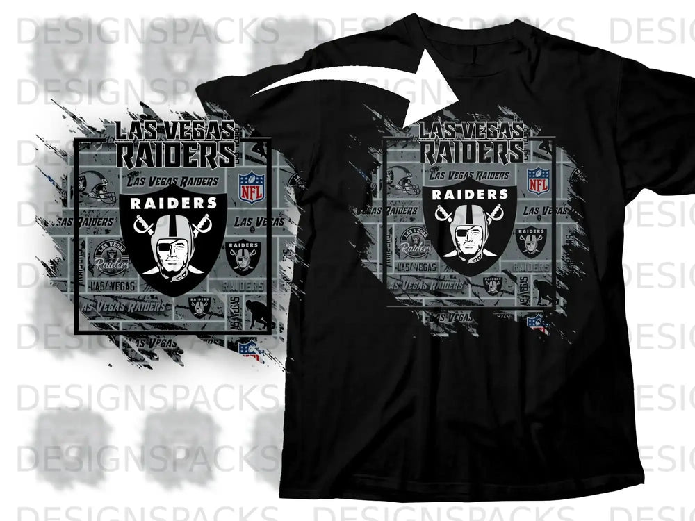 Las Vegas Raiders NFL Team Graphic Black T-shirt