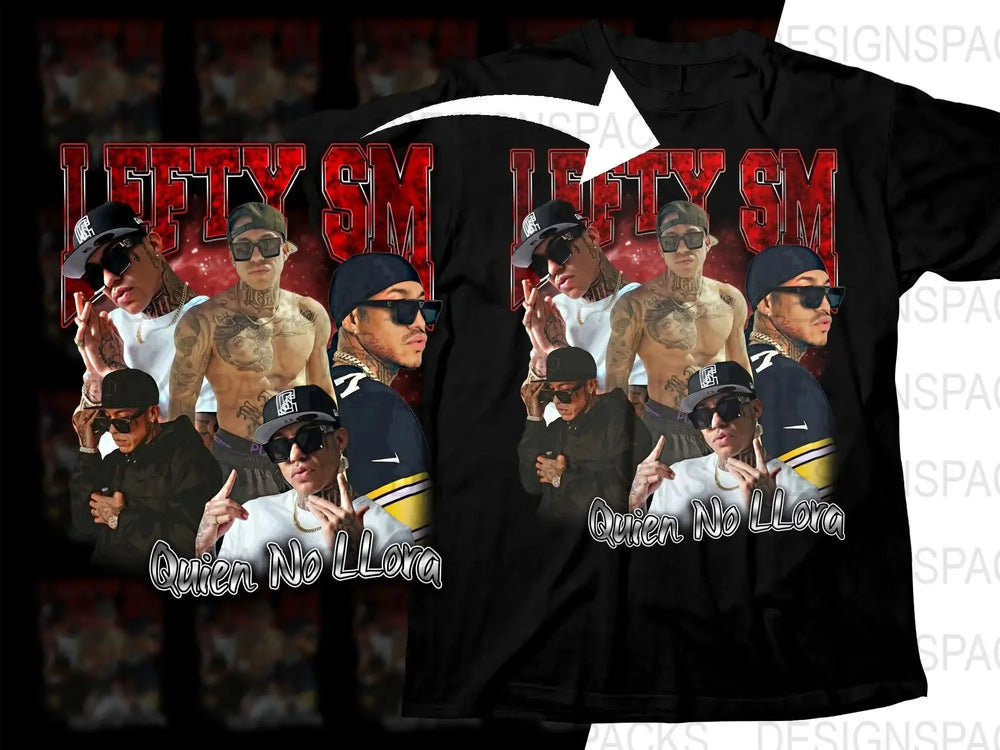 Lefty SM Quien No Llora Graphic Music Bootleg Png Digital Download