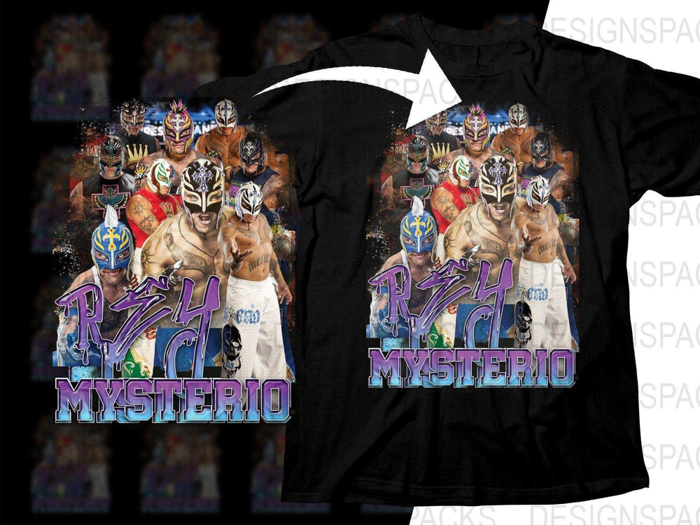 Legendary Wrestling Superstar Bootleg Graphic Png Digital Download