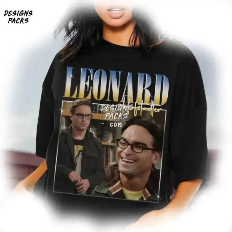 Leonard Hofstadter The Big Bang Theory Vintage Png Design