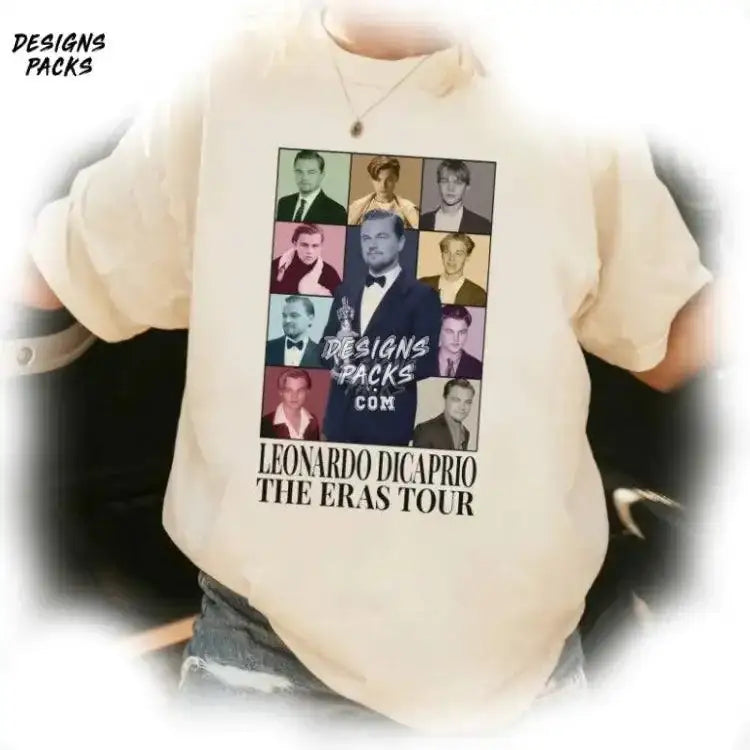 Leonardo Dicaprio Vintage Graphic Eras Tour Png Design