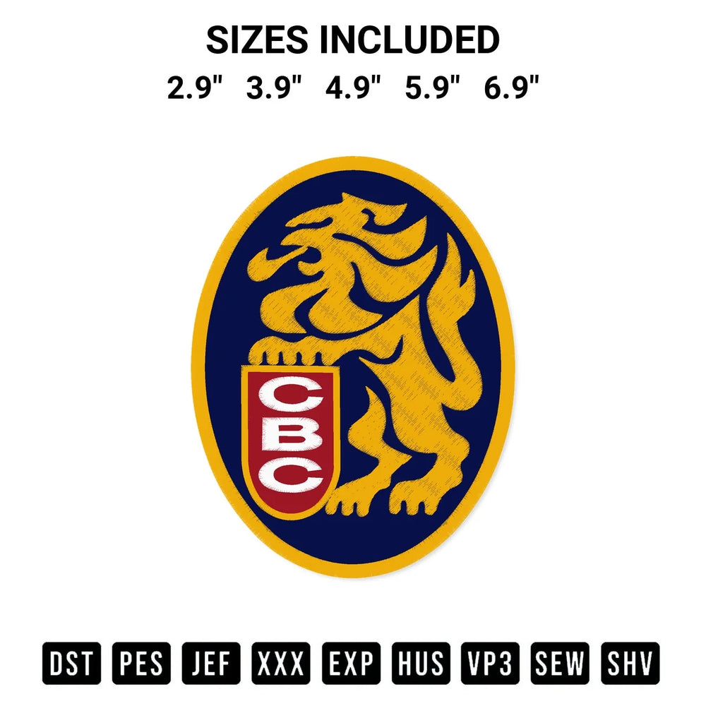Leones Del Caracas Baseball Team Embroidery Design