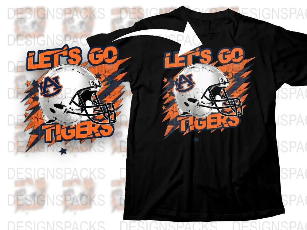 Auburn Tigers Football Helmet Graphic T-Shirt, Black Sports Fan Tee, Collegiate Apparel, Unisex Casual Wear