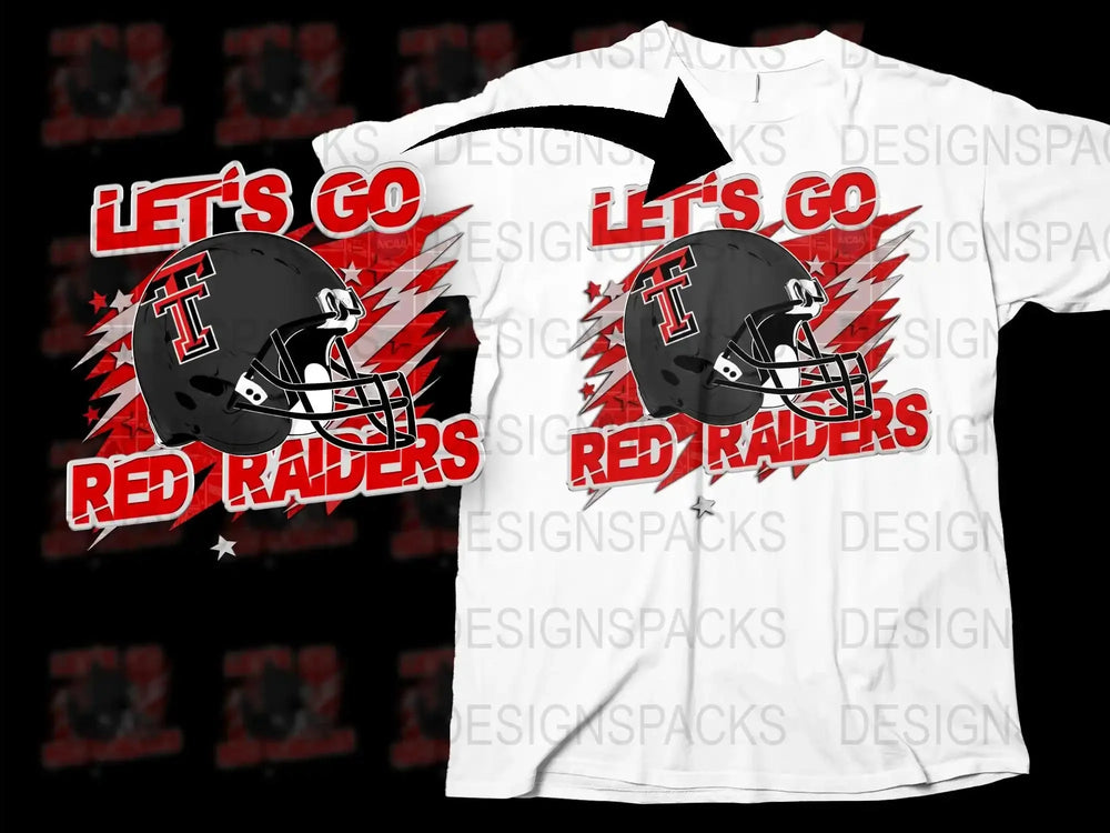 Texas Tech Red Raiders Helmet Graphic T-Shirt, College Football Fan Apparel, Sports Team Tee