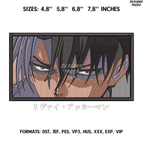 Levi Akkerman Embroidery Design File / Attack on Titan Anime Embroidery Design/. Levi Eyes