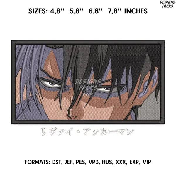 Levi Akkerman Embroidery Design File / Attack on Titan Anime Embroidery Design/. Levi Eyes