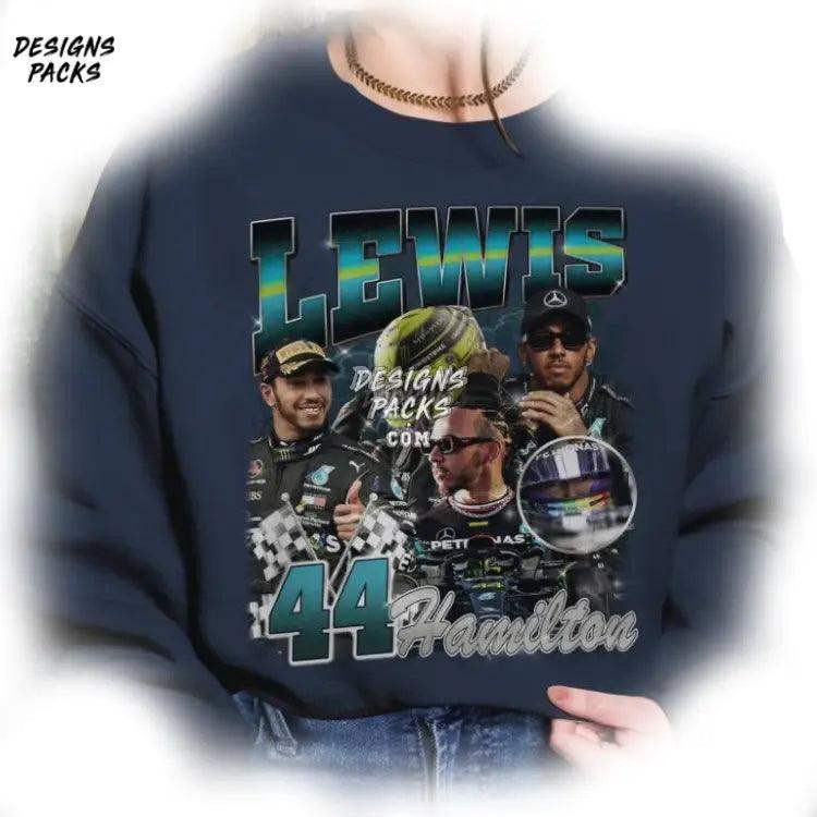 Lewis Hamilton Racing Fan Vintage Png Design
