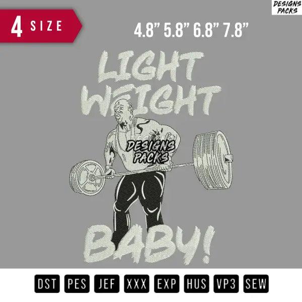 Light weight Baby Muscle Embroidery Design