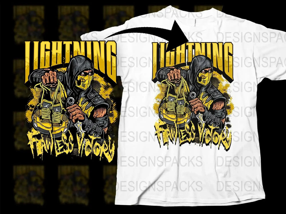Lightning Flawless Victory Graphic Design Png Digital Download