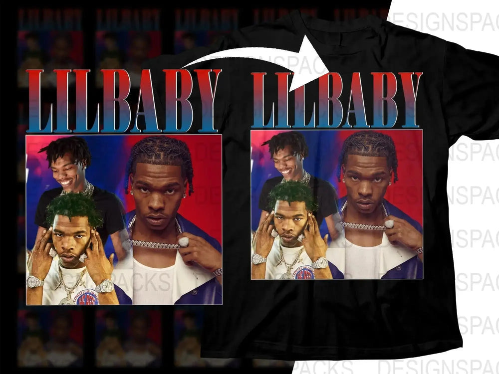 Lil Baby Multiple Images Portraits Design Png Digital Download