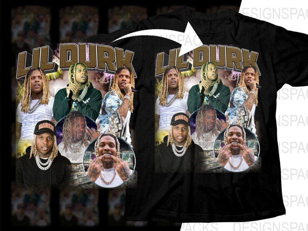 Lil Durk Bootleg Design Music Bootleg Graphic Png Digital Download