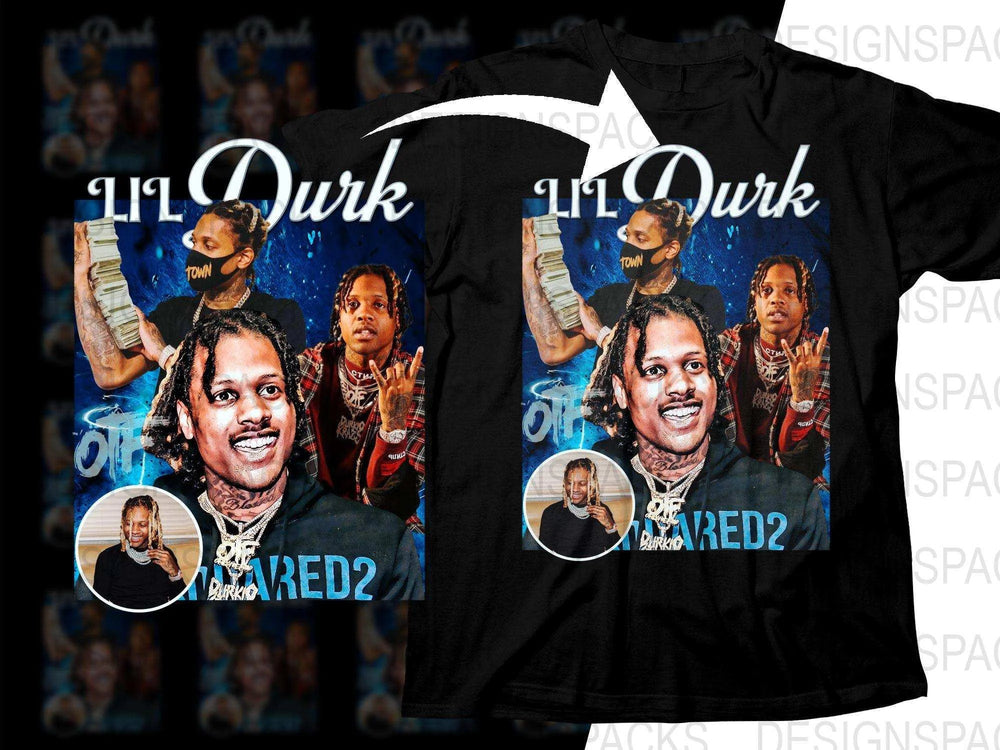 Lil Durk Music Bootleg Graphic Art Print Png Digital Download
