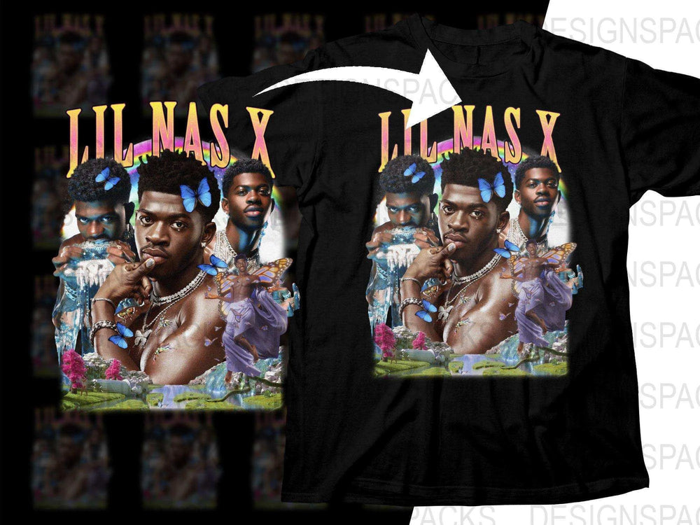 Lil Nas X Colorful Artistic Music Bootleg Png Digital Download