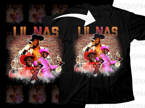 Lil Nas X Custom Graphic Music Bootleg Png Digital Download