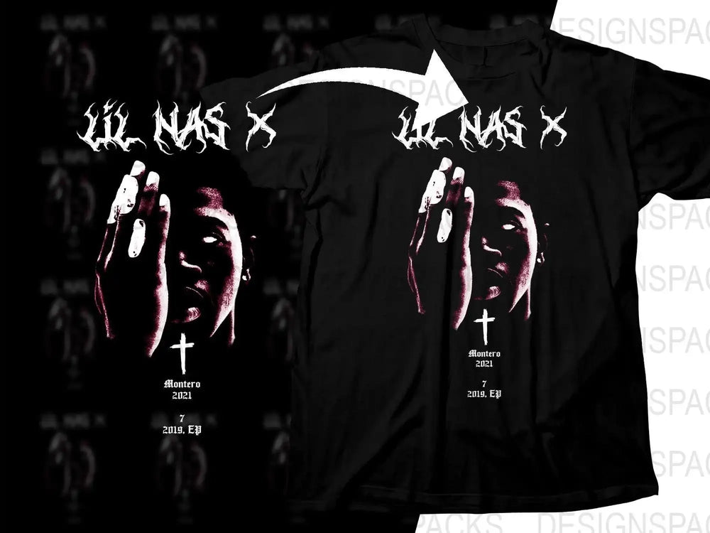 LIL NAS X Music Artist Streetwear Png Digital Download
