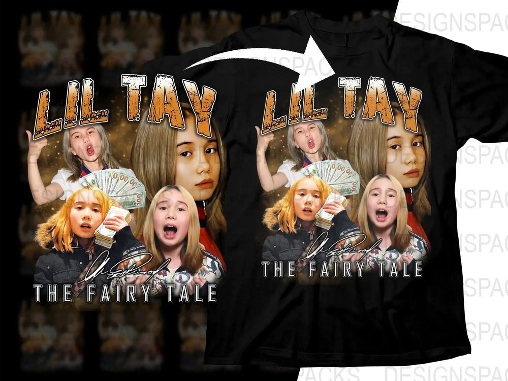 Lil Tay The Fairy Tale Music Bootleg Graphic Png Digital Download