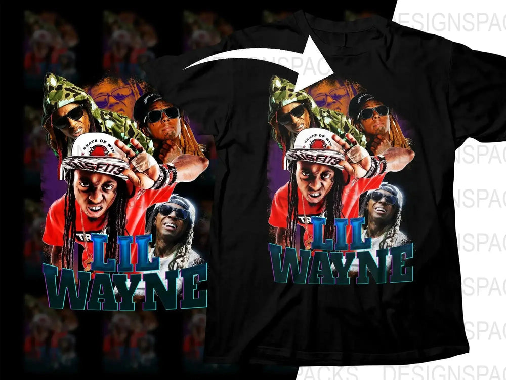 Lil Wayne Graphic Print Hip Hop Streetwear Png Digital Download
