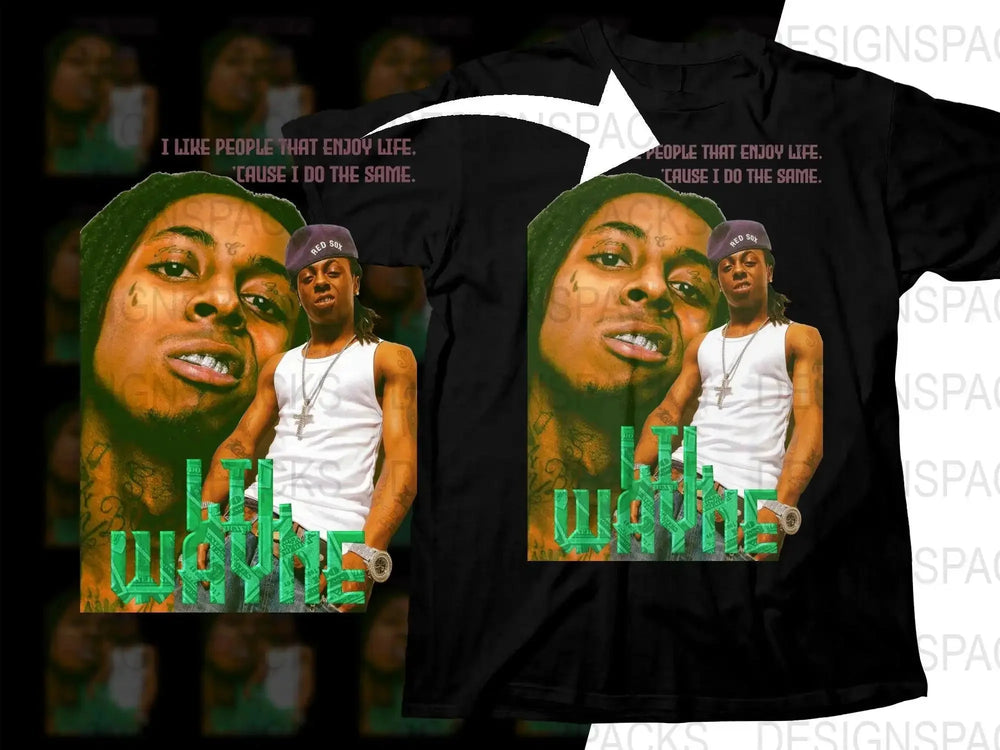 Lil Wayne Print with Quote Graphic Unisex Png Digital Download