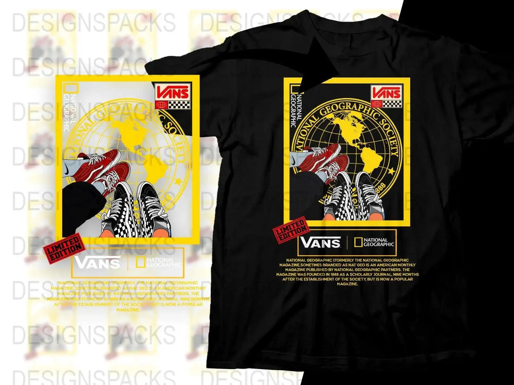 Limited Edition Shoe Brand and National Geographic Png Digital Download