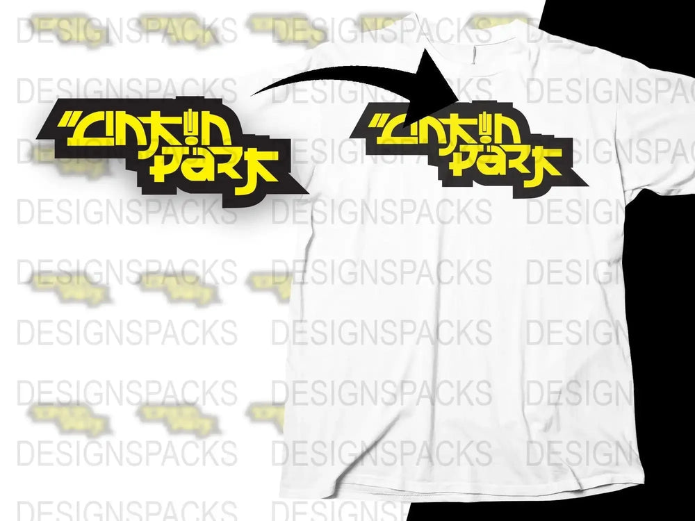 Linkin Park Bold Graphic Logo Rock Band Png Design Digital Download