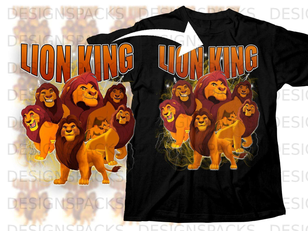 Lion King Multiple Simbas Graphic Print Shirt