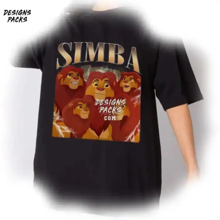 Lion King Homage Tv Hakuna Matata Cartoon Simba Vintage Graphic Png Design