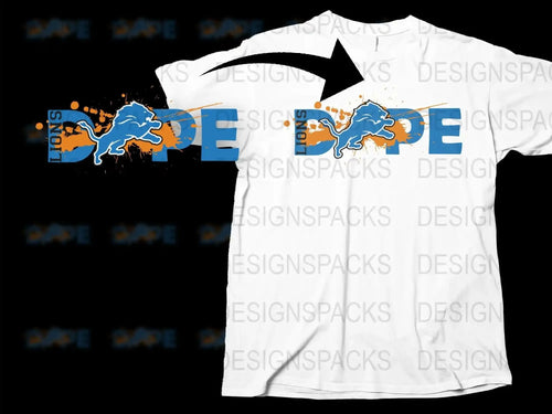 Men's White Graphic T-Shirt with Blue Orange Splash Ink Design Modern Casual Top