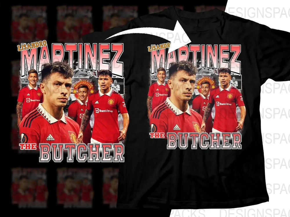 Lisandro Martinez The Butcher Graphic Soccer Png Digital Download