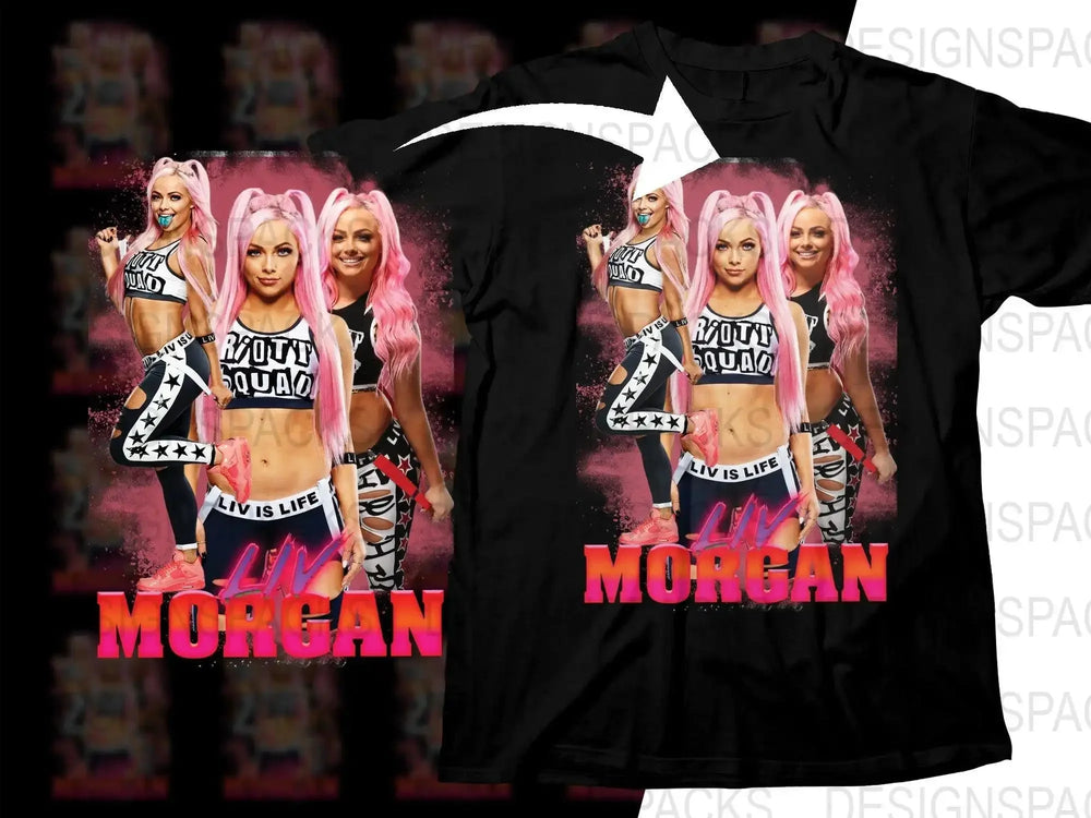 Liv Morgan Wrestling Squad Life Graphic Png Digital Download