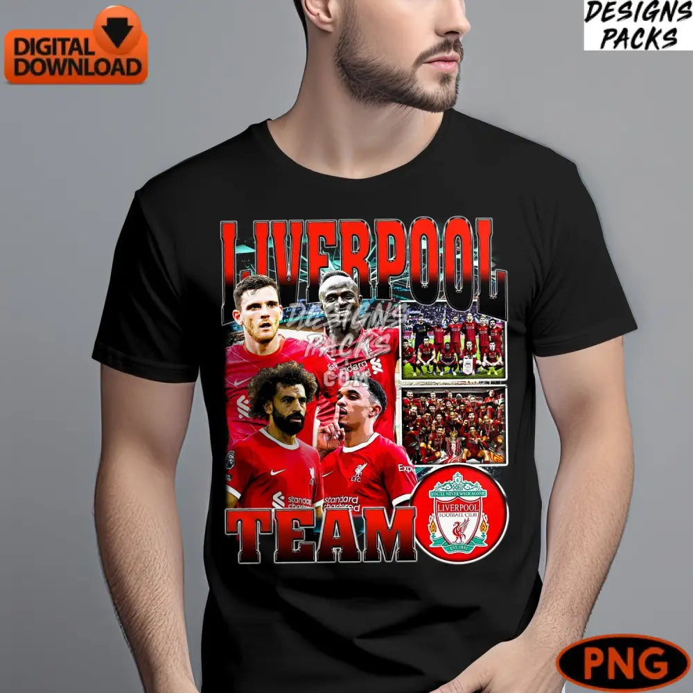 Liverpool Football Club Digital Instant Download Fan Art Png Format Soccer
