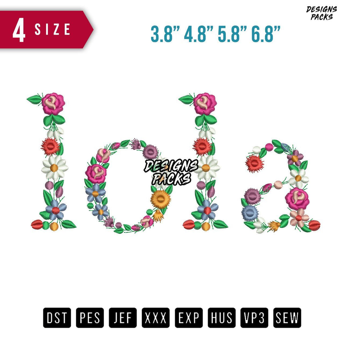 Lola Embroidery Design