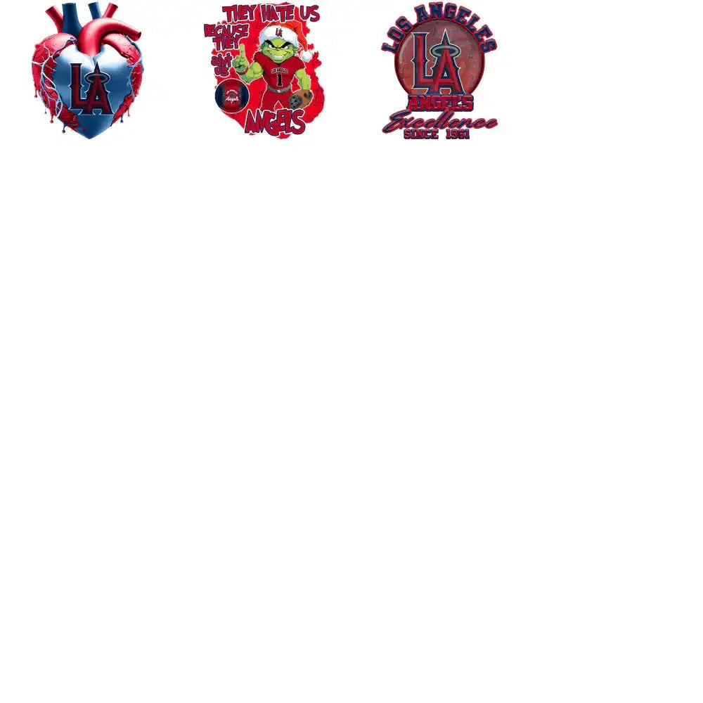 61 Los Angeles Angels Baseball Designs Bundle PNG