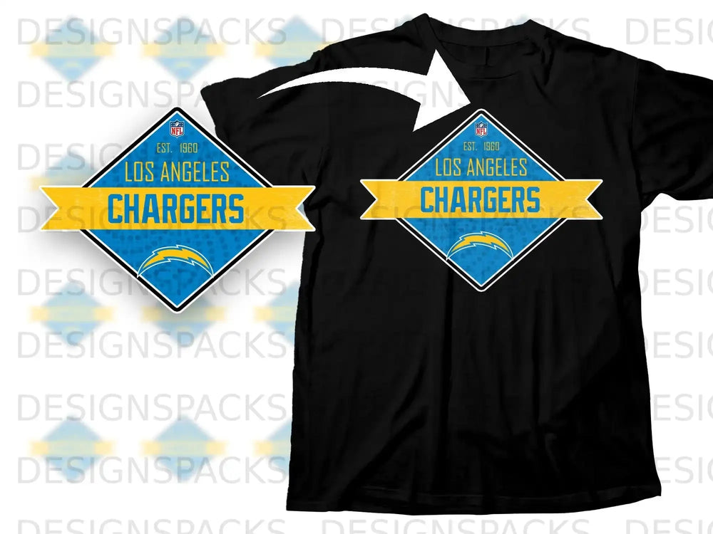 Los Angeles Chargers Est 1960 Graphic T-Shirt