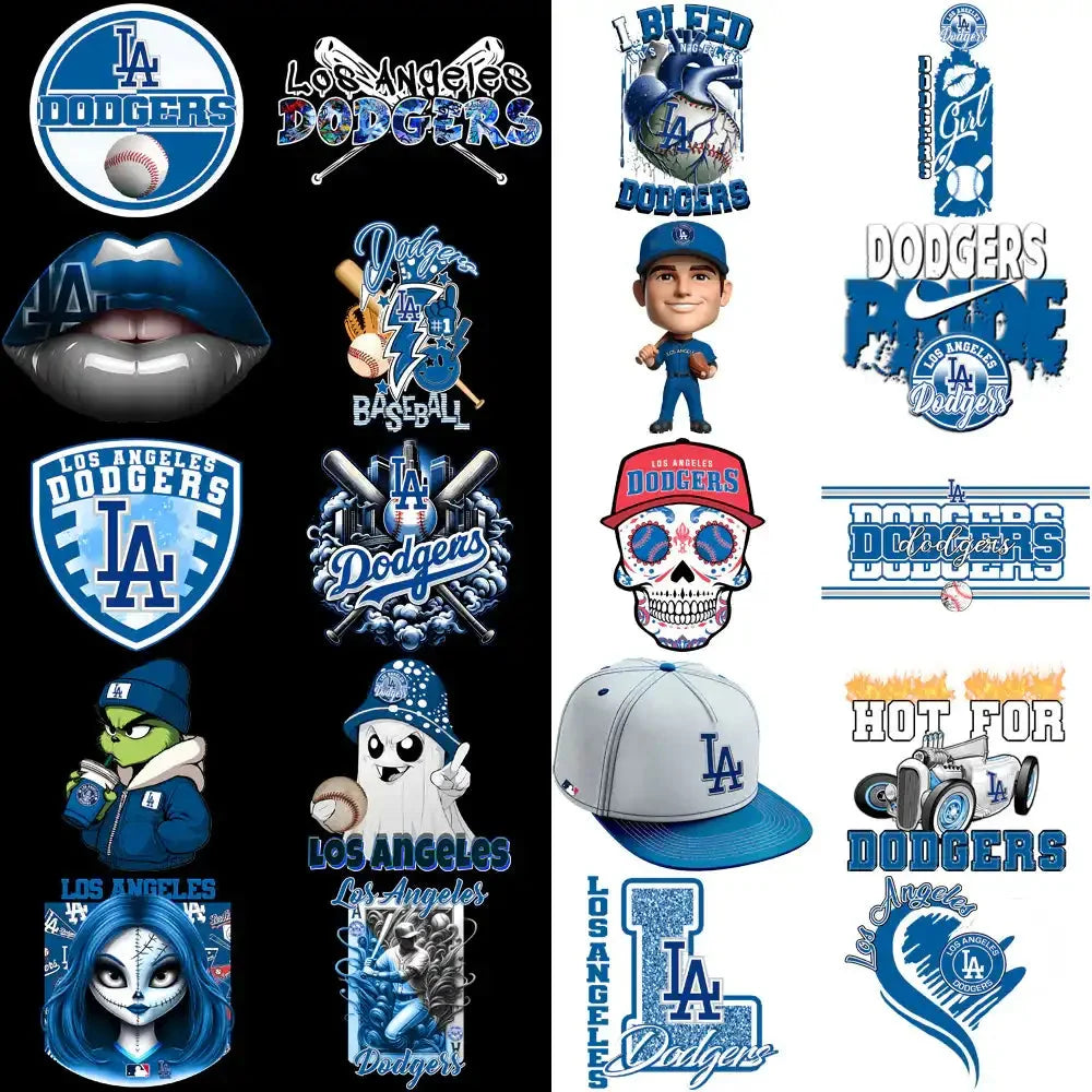 59 Los Angeles Dodgers Baseball Designs Bundle PNG