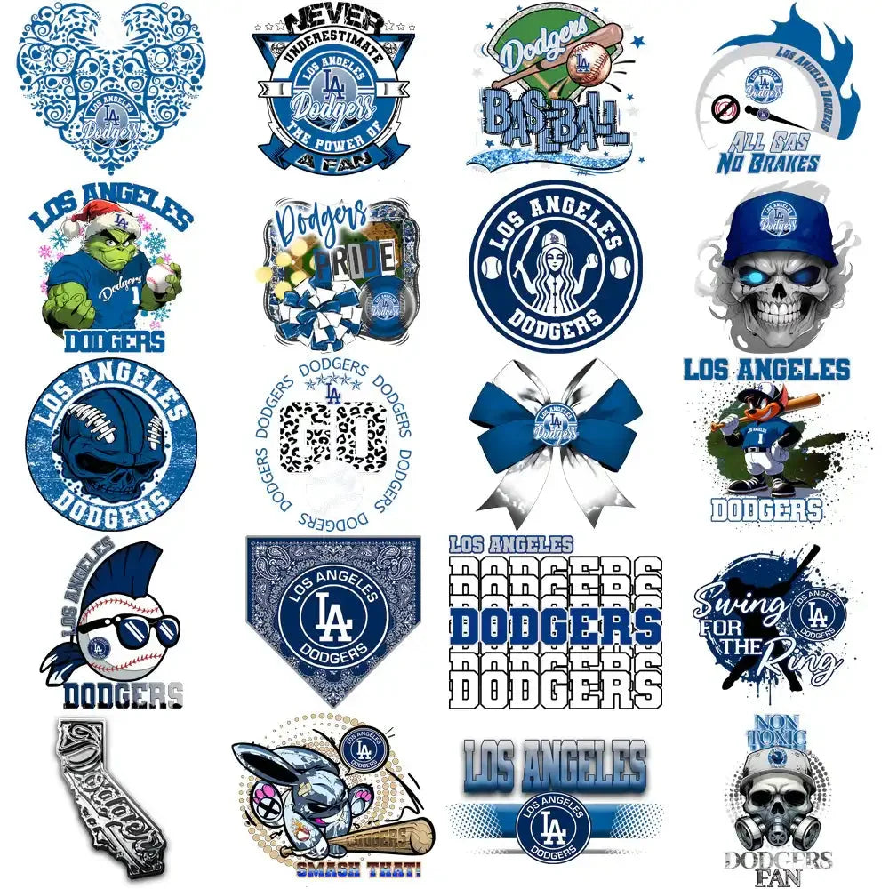 59 Los Angeles Dodgers Baseball Designs Bundle PNG
