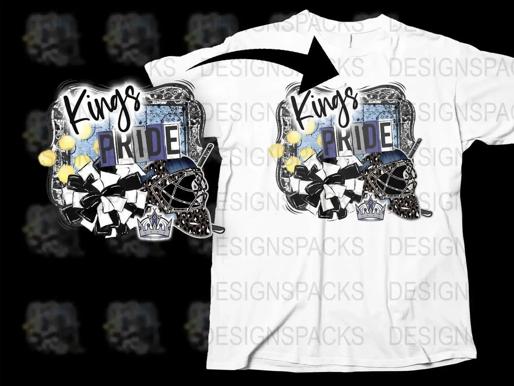 Los Angeles Kings Pride Graphic Hockey Png Digital Download
