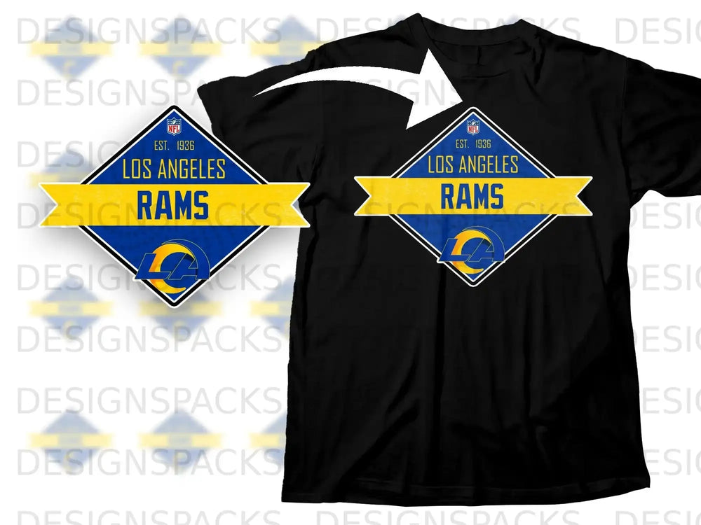 Los Angeles Rams EST. 1936 Emblem T-shirt for Fans