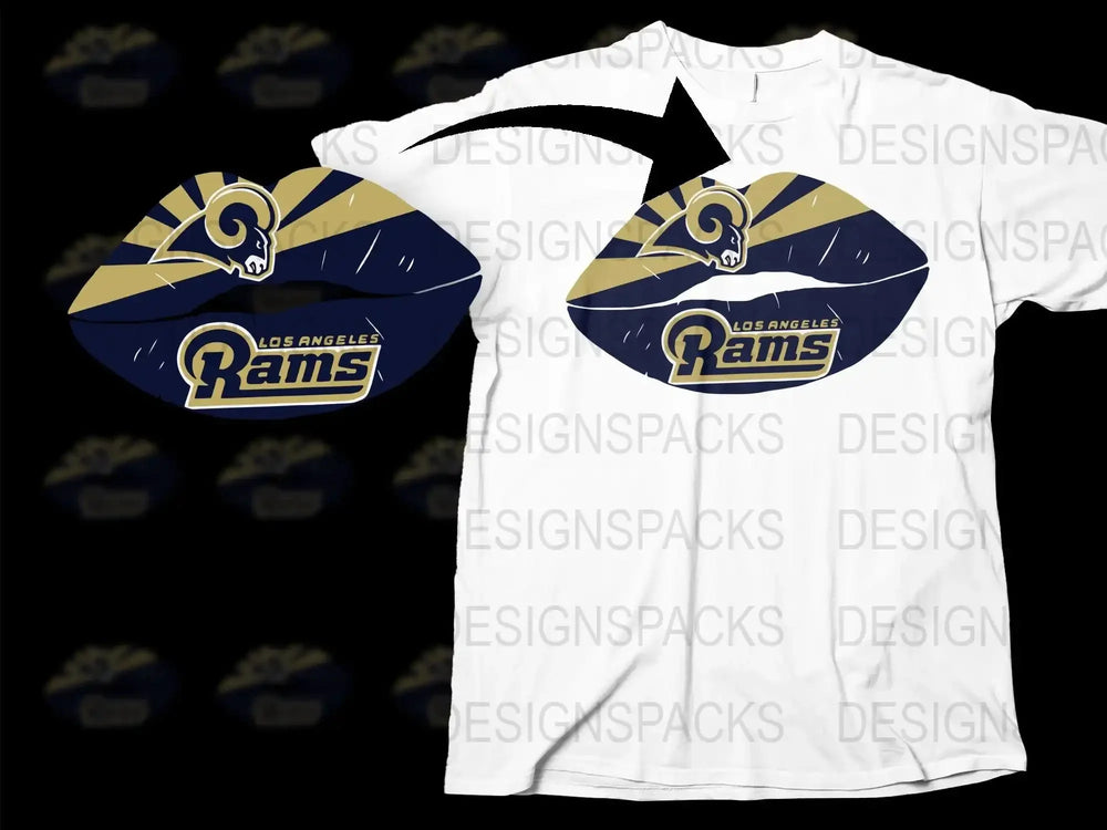 Los Angeles Rams T-Shirt and Hat Set, NFL Team Apparel, Sports Fan Gift, Graphic Tee and Cap Combo